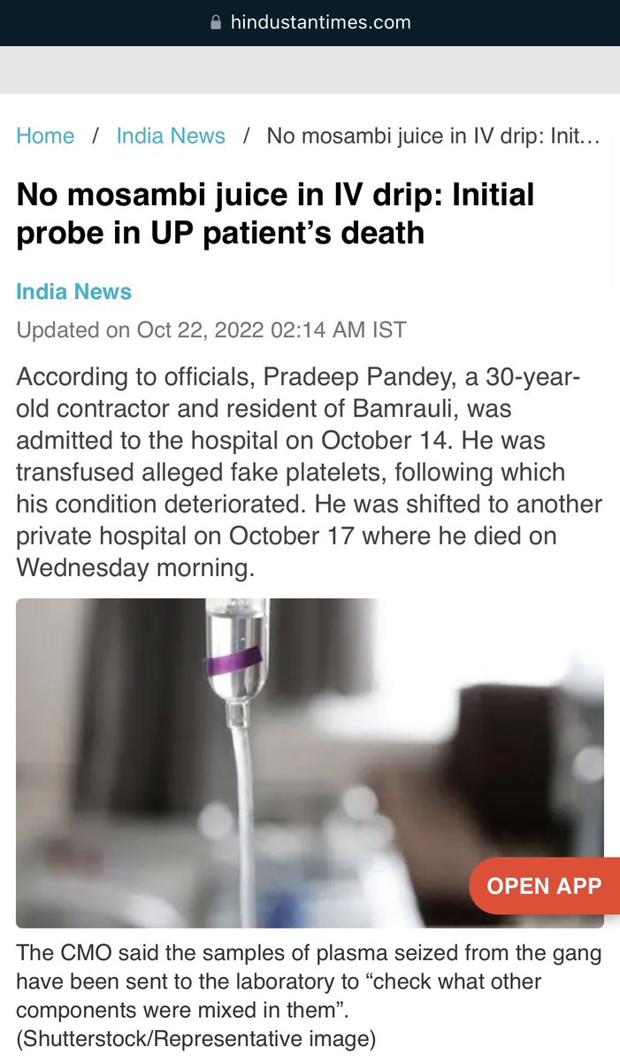 The mood doctor (@chulbulpanda420) on Twitter photo <a href="/ani_digital/">ANI Digital</a> <a href="/ANI/">ANI</a> <a href="/ani_digital/">ANI Digital</a> If primary probe say No Juice was in IV drip,Then on which ground you concluded and reported your headline I.e.passed judgement that they committed crime??? <a href="/ani_digital/">ANI Digital</a> <a href="/ANI/">ANI</a> <a href="/ani_digital/">ANI Digital</a> If primary probe say No Juice was in IV drip,Then on which ground you concluded and reported your headline I.e.passed judgement that they committed crime???