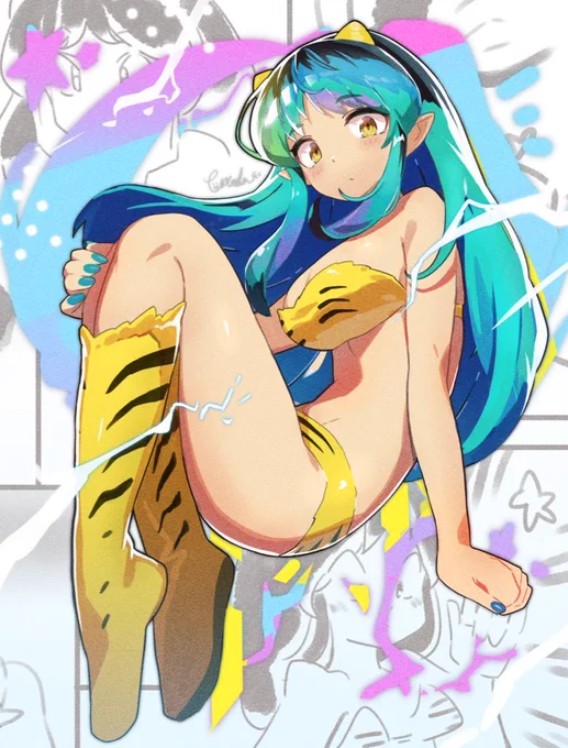ラムちゃんメイキング絵と動画載っけるやーつ…#うる星やつら  