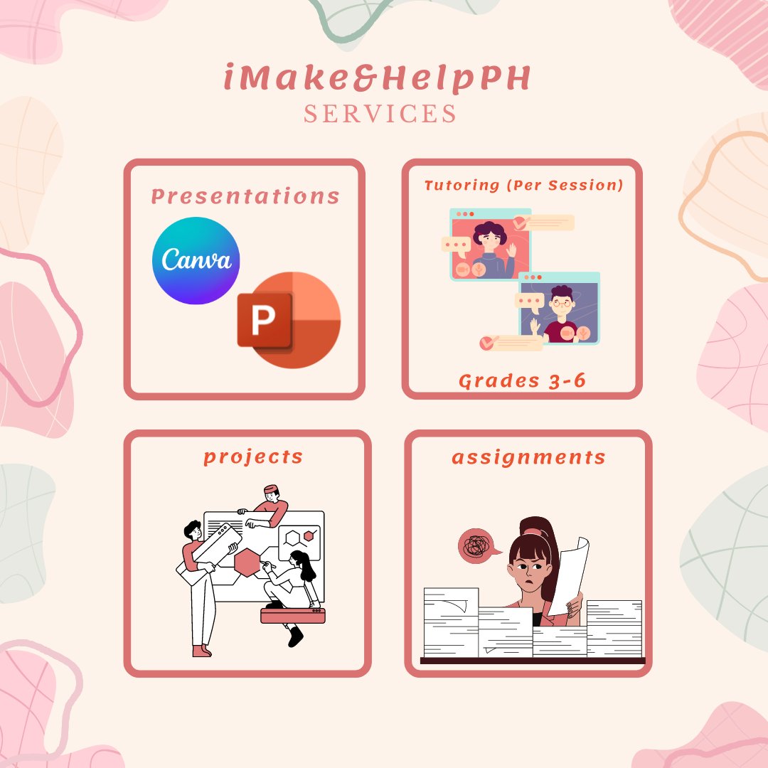 iMakeandHelpPH's tweet image. Prices may vary based on the difficulty of your request. The base rate for all projects is P50. 
DM NOW!