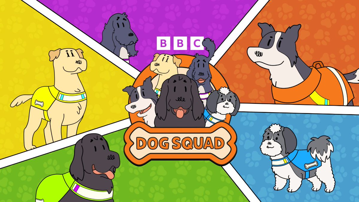 bbcpress's tweet photo. 🐶 Meet Kika, Diesel, Meagaidh, Sylvie and Tinks - aka Dog Squad! 

Follow the missions of these five superhero assistance dogs with real superhero powers in a brand-new series on @CBeebiesHQ and @BBCiPlayer 
Meet the dogs ➡️ https://t.co/rzCca91Prp https://t.co/nZba6l9Pn9