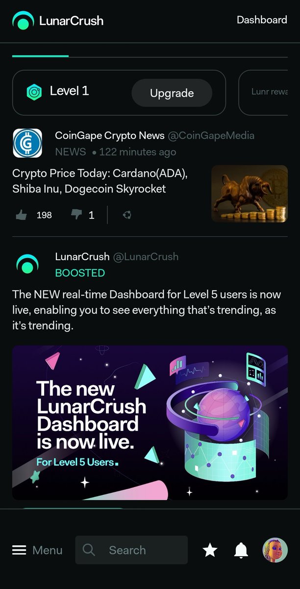 3dproTweet's tweet image. I have created an account on #LunarCrush. I am curious to discover everything. 🥳