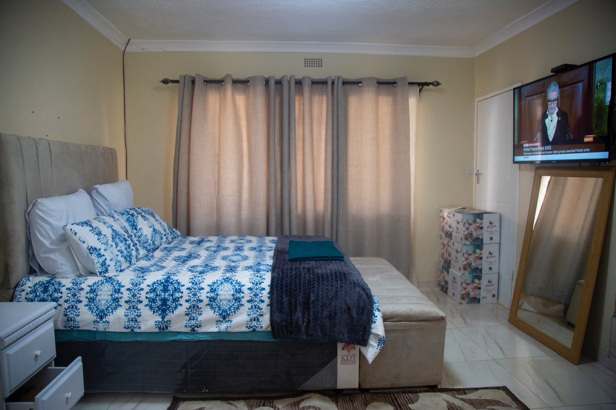 This is what 35usd (standard) or 60 usd (exec) gets you for a night’s stay at a Waterfalls BnB in Harare and it comes with solar back up and WiFi and is fully furnished...

Located at 267 6th Ave, Park town, Waterfalls
Contact Precious on 077 635 1590