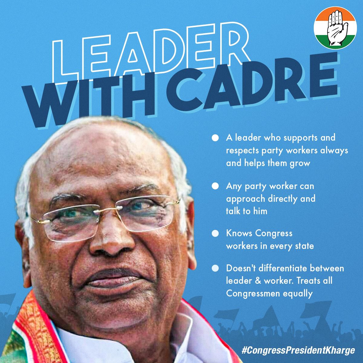 Wishing <a href="/kharge/">Mallikarjun Kharge</a> ji all the very best as he takes charge as the president of Indian National Congress. 
<a href="/INCIndia/">Congress</a>

#CongressPresidentKharge