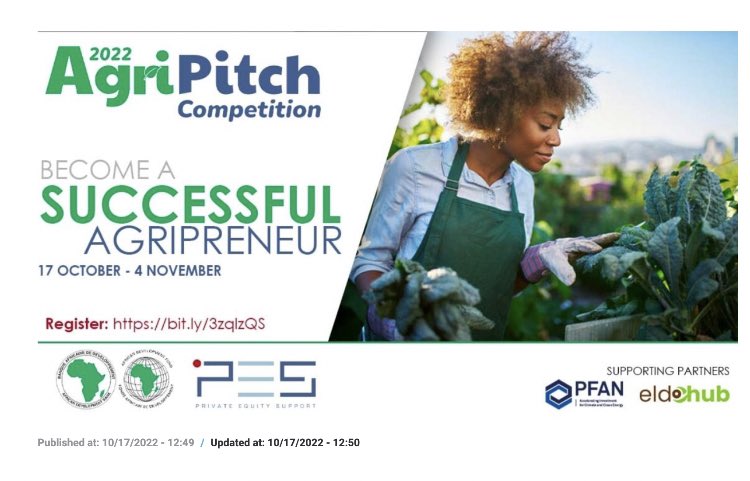 The future of #Africa is bright! Short videos of the 2019 vimeo.com/359831745  and 2020  vimeo.com/567168291 AgriPitch... #youth #entrepreneurship, #innovation and #optimism. Deadline for the 2022 AgriPitch is 4th Nov. Registration applications.privateequity-support.com