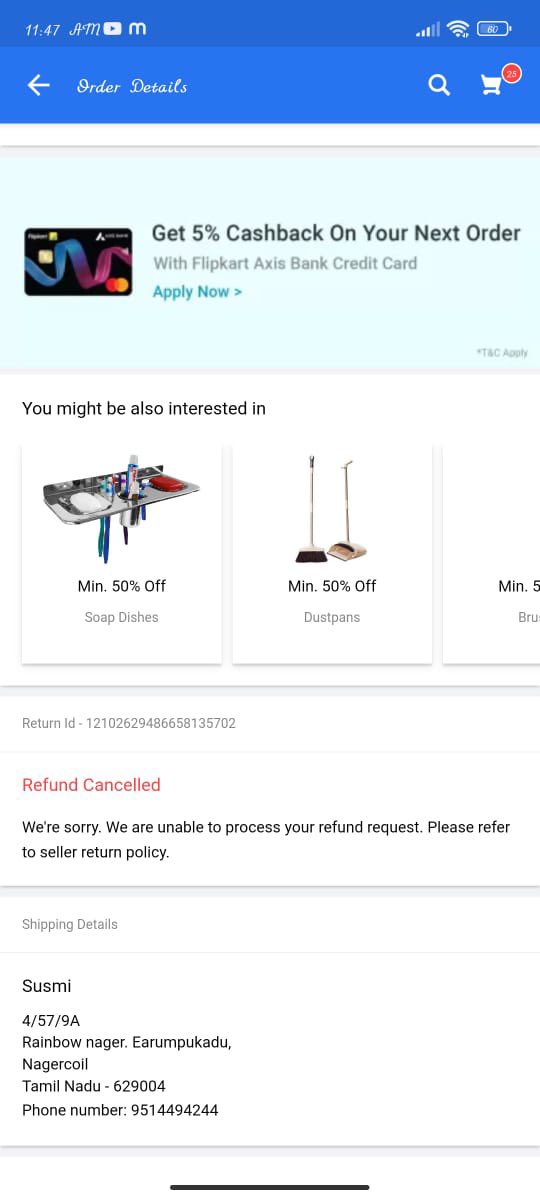 Jozzzz4's tweet photo. Hello @Flipkart , i have order an product and it has delivered on 18-10-2022 which is poor quality and too small as expected . From delivery I tried to return nothing happened from @flipkartsupport and automatically canceled by @Flipkart services are not satisfied.@_Kalyan_K https://t.co/pcF1BLNO5M