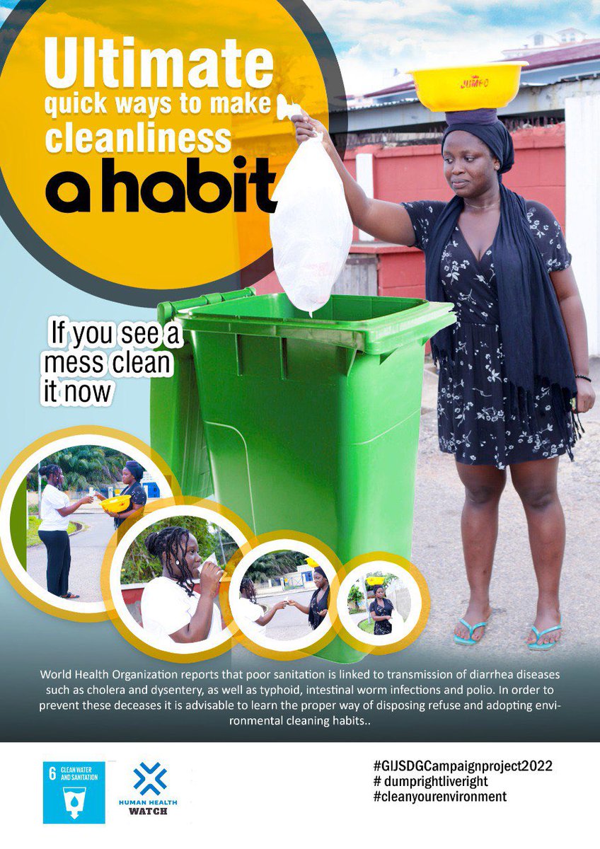 joyce_danful's tweet photo. #haveyoursay

A. Has this poster enlightened you?

B.Would it make you change your attitude and behaviour towards the act?

We will be glad to hear your responses as u participate in this campaign to help achieve the SDGs.
Thank u.

#GIJSDGCAMPAIGNPROJECT2022 https://t.co/R221xUDyYd