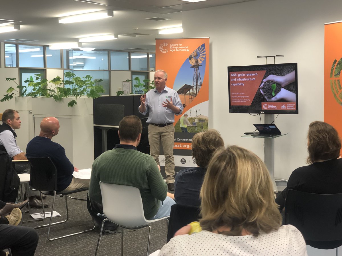 Agrifood Innovation Institute (@anuagrifood) on Twitter photo Thank you to Nigel Hart and <a href="/jcroz29/">Justin Crosby</a> from <a href="/theGRDC/">GRDC</a> who visited @CEAT_Hub and the ANU today to learn about ANU grain research and infrastructure capability!
<a href="/BiologyANU/">Biology at ANU</a> <a href="/AustPlantPhenom/">Australian Plant Phenomics Network</a> <a href="/futurecropsAU/">ARC Training Centre for Future Crops Development</a> <a href="/ANU_BDSI/">Biological Data Science Institute</a> Thank you to Nigel Hart and <a href="/jcroz29/">Justin Crosby</a> from <a href="/theGRDC/">GRDC</a> who visited @CEAT_Hub and the ANU today to learn about ANU grain research and infrastructure capability!
<a href="/BiologyANU/">Biology at ANU</a> <a href="/AustPlantPhenom/">Australian Plant Phenomics Network</a> <a href="/futurecropsAU/">ARC Training Centre for Future Crops Development</a> <a href="/ANU_BDSI/">Biological Data Science Institute</a>