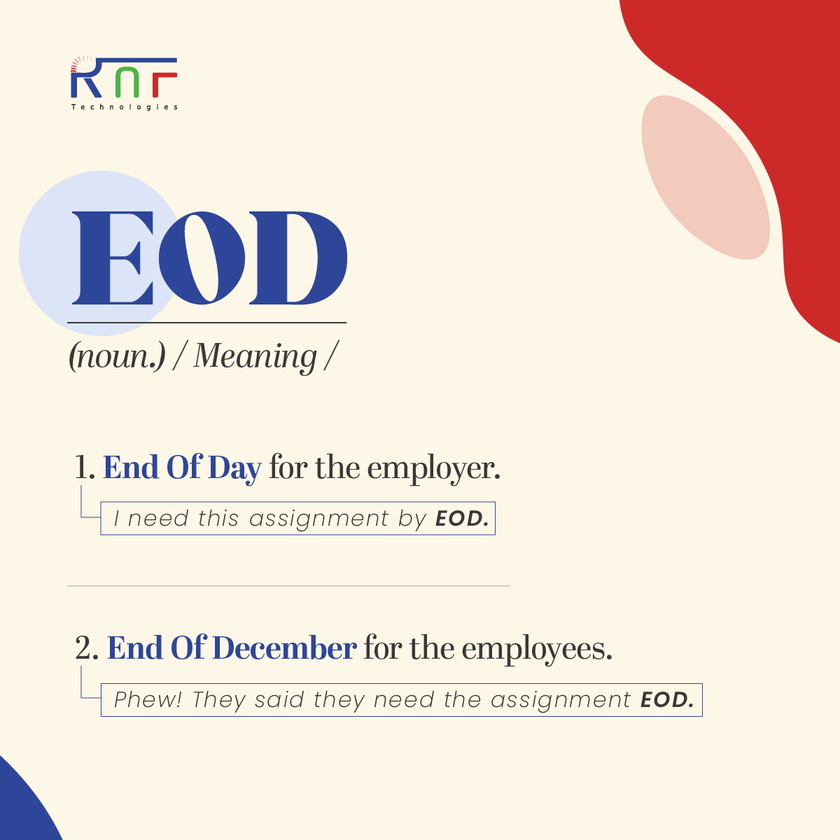rnftechnologies's tweet photo. We are keen to know your definition of EOD! Drop down your version! 😅
#rnftechnologies #meme #corporatememe #fun #employee https://t.co/ZbrXRMfEOs