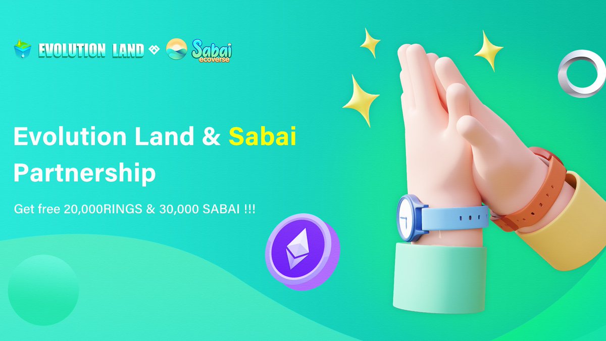 lakiodsk's tweet photo. 🗣️ #EvolutionLand and @sabaiecoverse giveaway! 🎁🎁🎁 Get free 20 000 $ring and 30 000 $sabai 🙋♂️🙋♀️How? 🔗See the details at this link: https://t.co/zo1lxwwiH5 @Evolution_Land #Polkadot #Giveaway #Airdrop #PlayToEarn #Web3 https://t.co/Cl5O76seTs