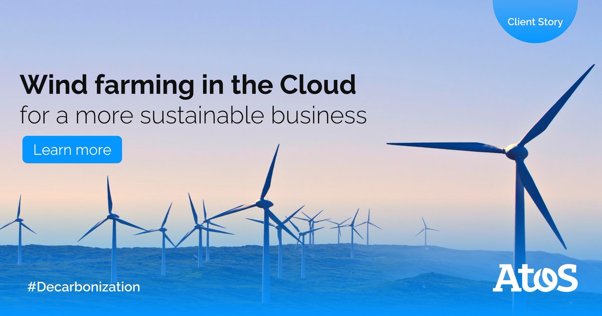 PeterAHofmann's tweet photo. Learn how Atos enabled  a rapid, comprehensive cloud-based platform for workers at EDP Renewables' #WindFarms around the world, ensuring energy-efficiency and low carbon emissions https://t.co/ynhqzM0N4R

#CloudSolutions #Decarbonzation #WindEnergy https://t.co/47By2Ra6hX