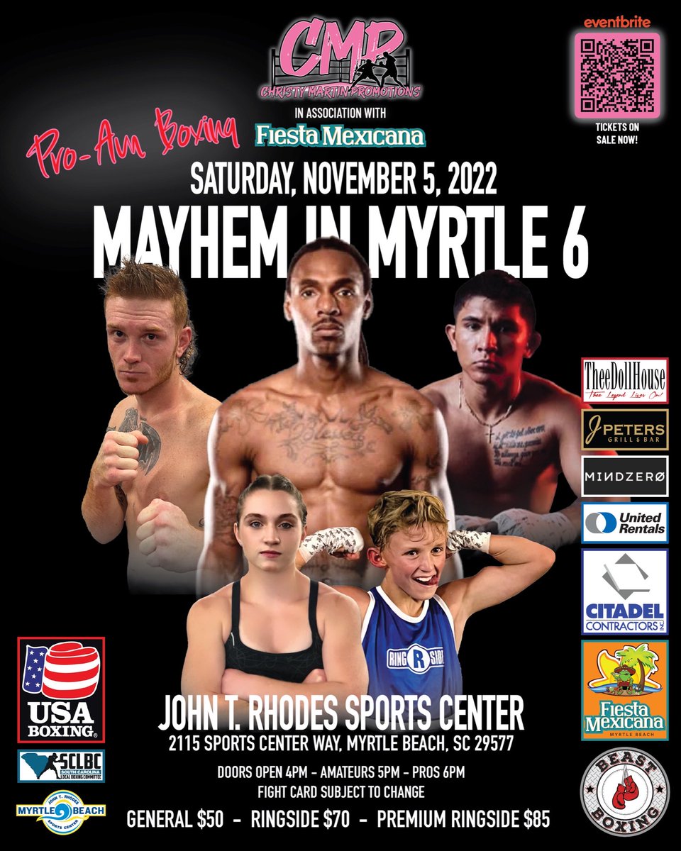 Get your tickets for an action packed night of boxing