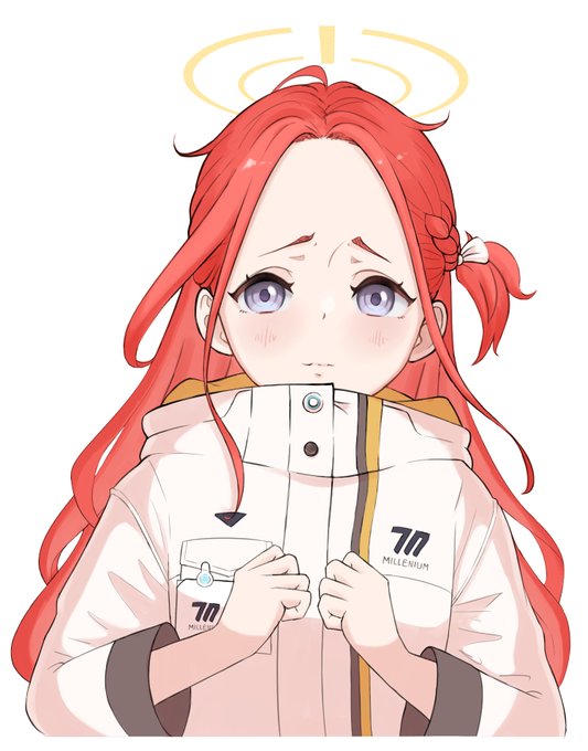 恐らくイベントには出ないだろうけど生放送前から描き始めたユズ(体操着ユズ欲しい)#ブルアカ 