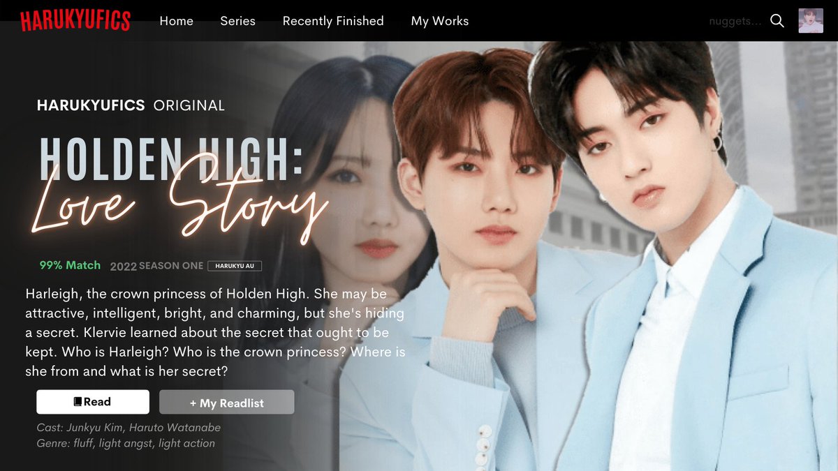 harukyufics's tweet photo. 𝐇𝐨𝐥𝐝𝐞𝐧 𝐇𝐢𝐠𝐡: 𝐿𝑜𝑣𝑒 𝑆𝑡𝑜𝑟𝑦
; a #harukyu au wherein

Harleigh, the crown princess of Holden High. She may be attractive, intelligent, bright, and charming, but she's hiding a secret. 

🏷️ ficfest tags: [ #ENCHANTINGHARUKYU #HARUKYUPHAUFEST #HARUKYU ] https://t.co/Dwx3543Btt