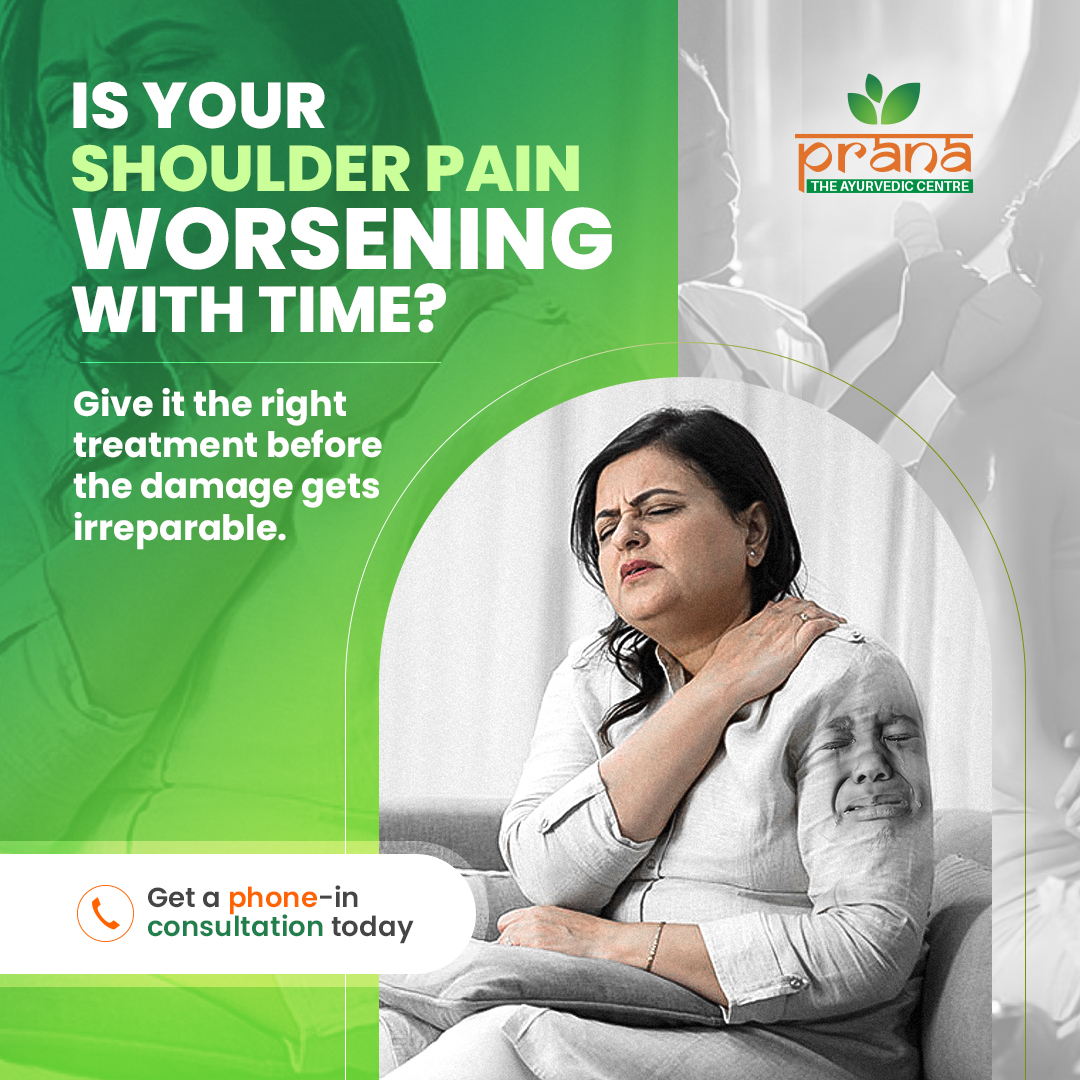 If you have been getting occasional bouts of shoulder pain, it's time you gave it the proper care and the gentle treatment it deserves. Heal the ayurvedic way with Prana

Get in touch with us: +91-7736-555-966

#pranacochin #pranaayurvedic #ayurvedaclinic #ayurvedictreatment