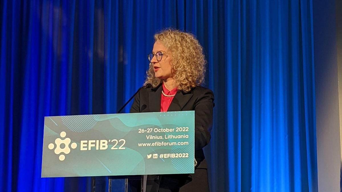 Strong and positive vision for Europe from <a href="/ArmonaiteA/">Ausrine Armonaite</a> at @EFIBconference with <a href="/EuropaBio/">EuropaBio</a>. Biotech drives economies and Lithuania is at the front of the pack.