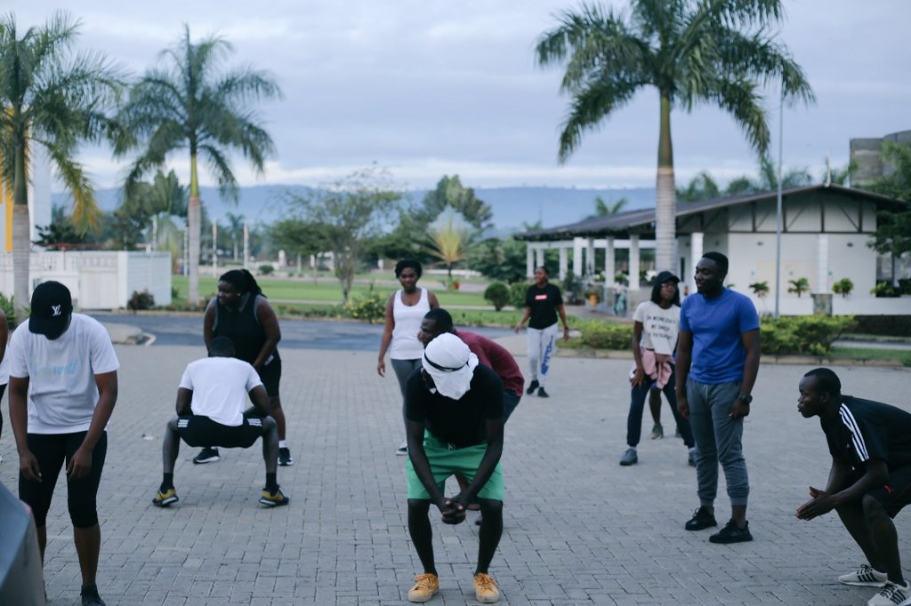 LeadAfrique's tweet photo. Day 1 at the Ghana Youth Leadership Academy 2022.
#aerobicssession #ghanayouthleadershipacademy
# https://t.co/idnh7WAnXJ