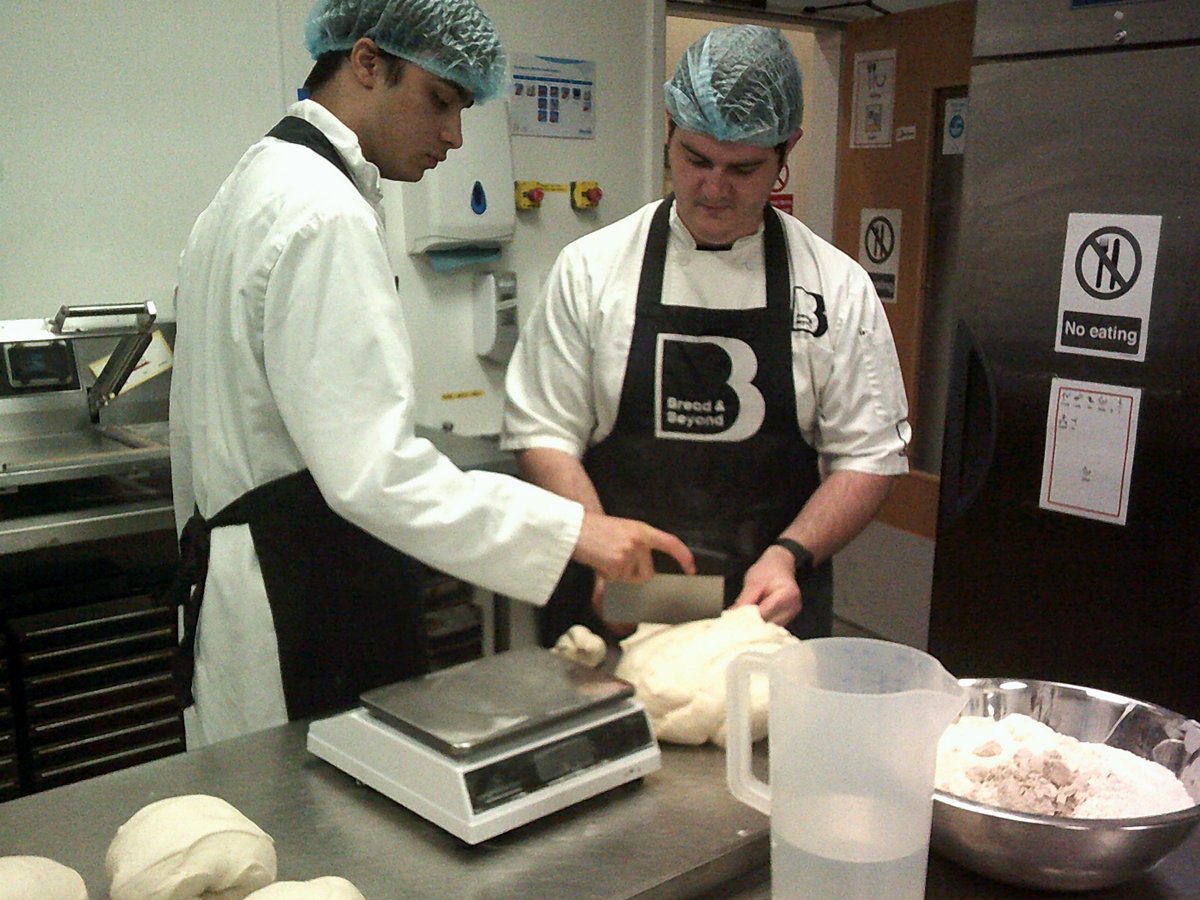 Our (new to us) bread moulding machine takes dough and moulds it to the loaf size needed. 
So bakers with sensory issues or cannot apply much pressure with two hands can be involved in bread production.
Daniel saw the machine used once and then made 20 loaves independently!