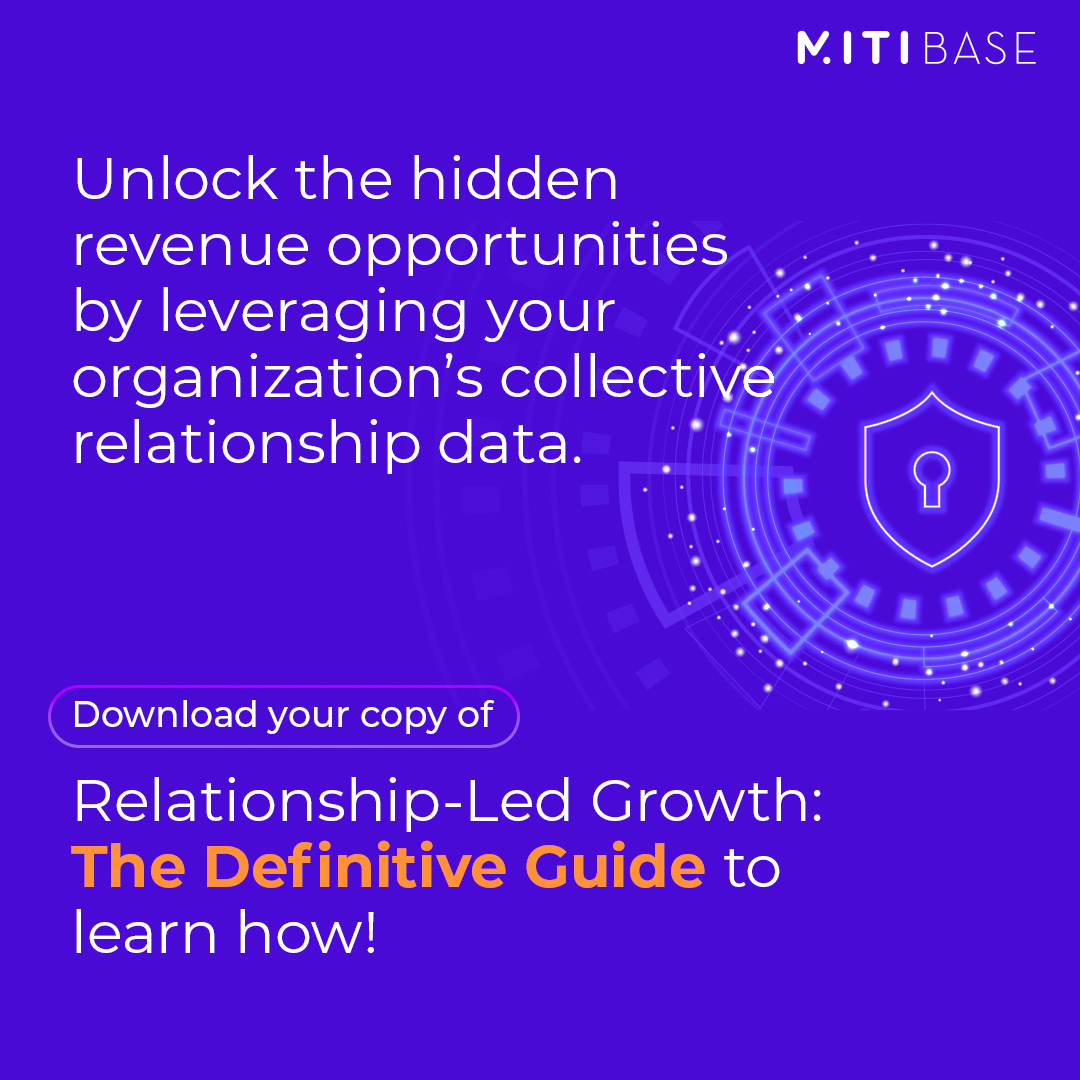 Mitibase's tweet photo. Your CRM &amp; marketing automation software hoard enormous data. But without the right tool, it's just noise.

Learn more about it in our #Relationship-Led Growth: The Definitive Guide -https://t.co/SCWO7gZ2US 

#RelationshipIntelligence #RevenueIntelligence #RelationshipLedGrowth https://t.co/09bGtz8FjN
