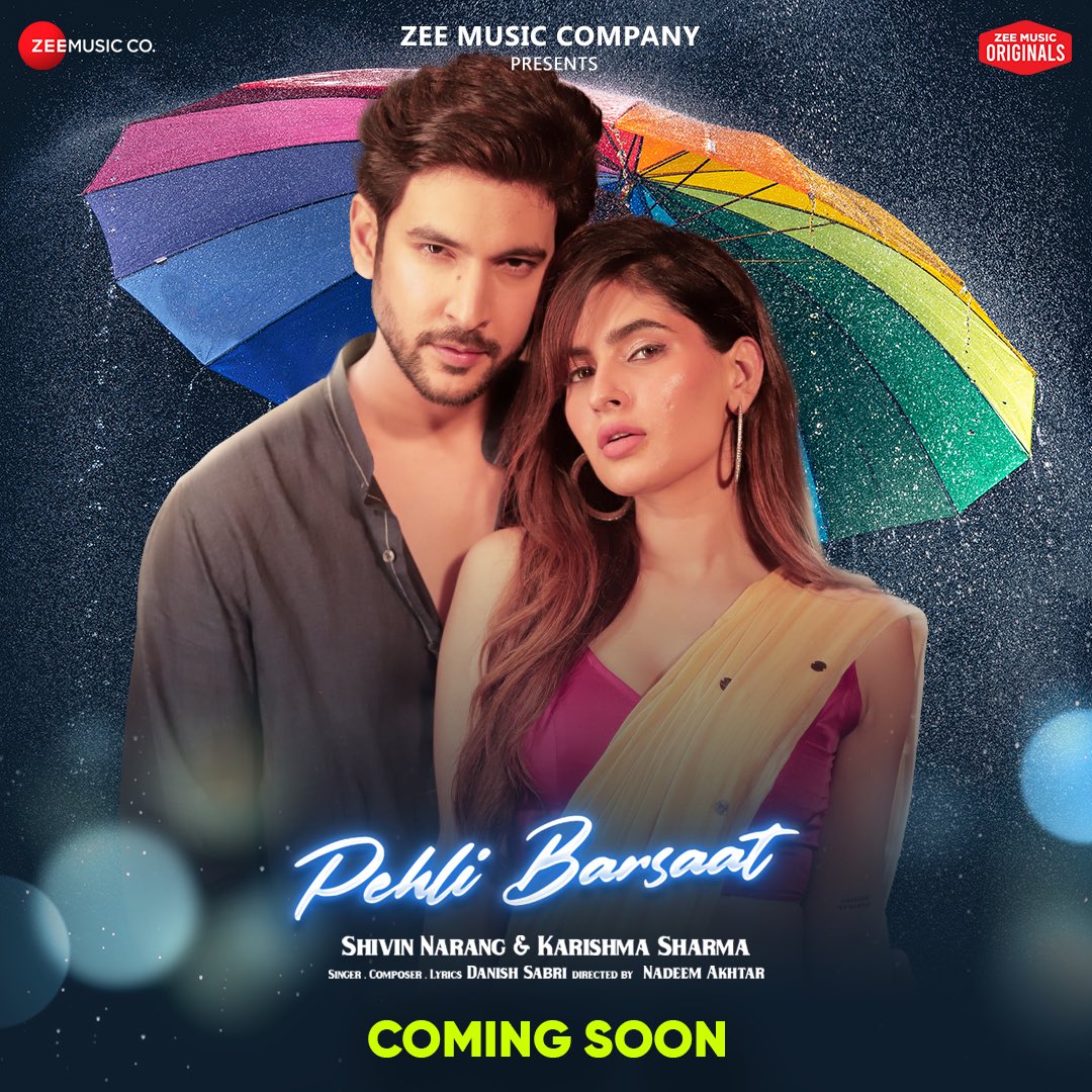 Monsoon-love? #PehliBarsaat will fulfill this vibe for you! ✨ TWT : #ZeeMusicOriginals @shivin7 @iKarishmaSharma #DanishSabari #NadeemAkhtar @anuragbedi ⁦@ZeeMusicCompany⁩