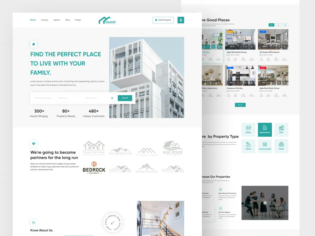 Download Real Estate Agency - Website Designmade by Md Mosarraf Hossain at: 👉 uplabs.com/posts/real-est…