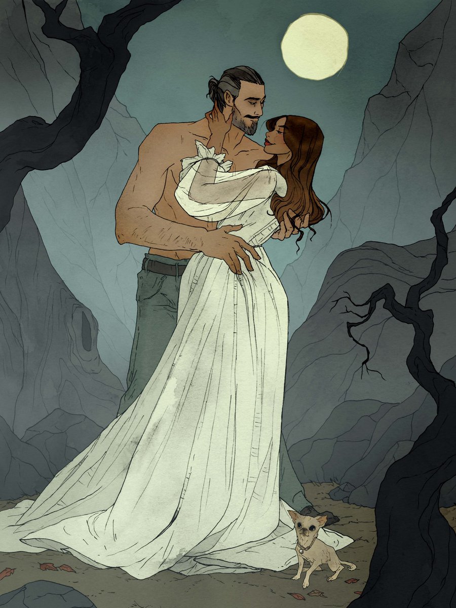 JoeManganiello's tweet image. BELLA LUNA
•
As Halloween approaches I wanted to share this piece I had commissioned by the amazing @Abigail_Larson as a gift for Sofia… 🎃