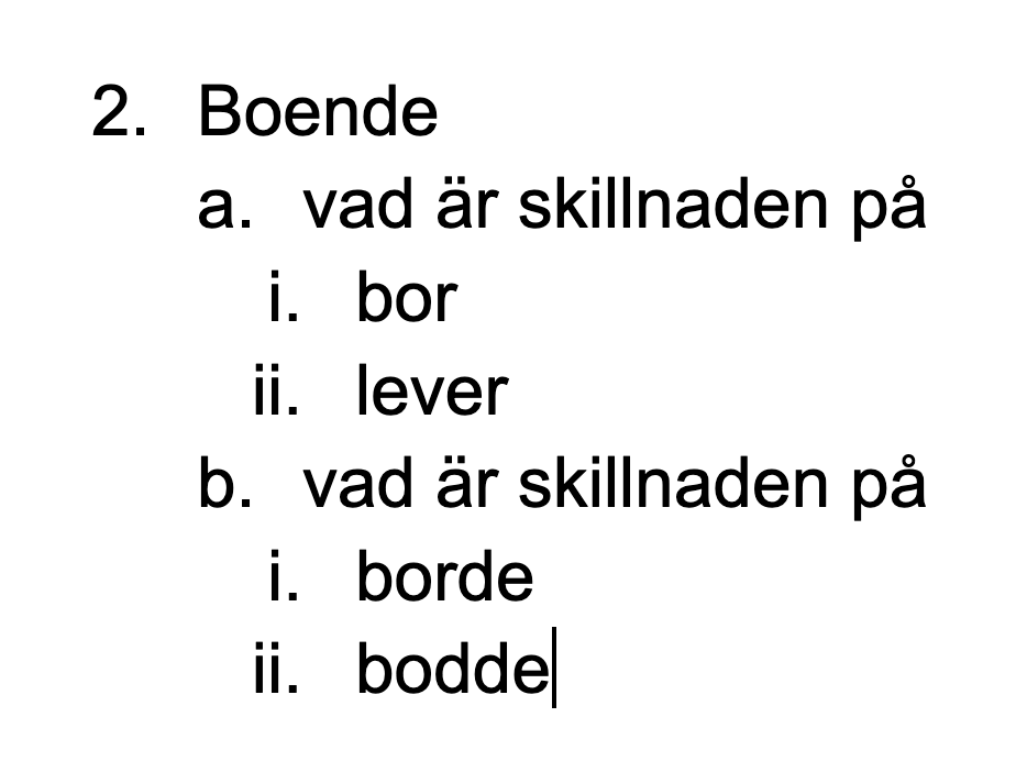 Att jobba med svenska som andraspråk för vuxna kräver inte bara att man kan svenska. Man måste också vara insatt i hur svenska upplevs av den som har ett annat modersmål än svenska. 

Den som har svenska som modersmål upplever exempelvis "borde" och "bodde" som två helt olika ord