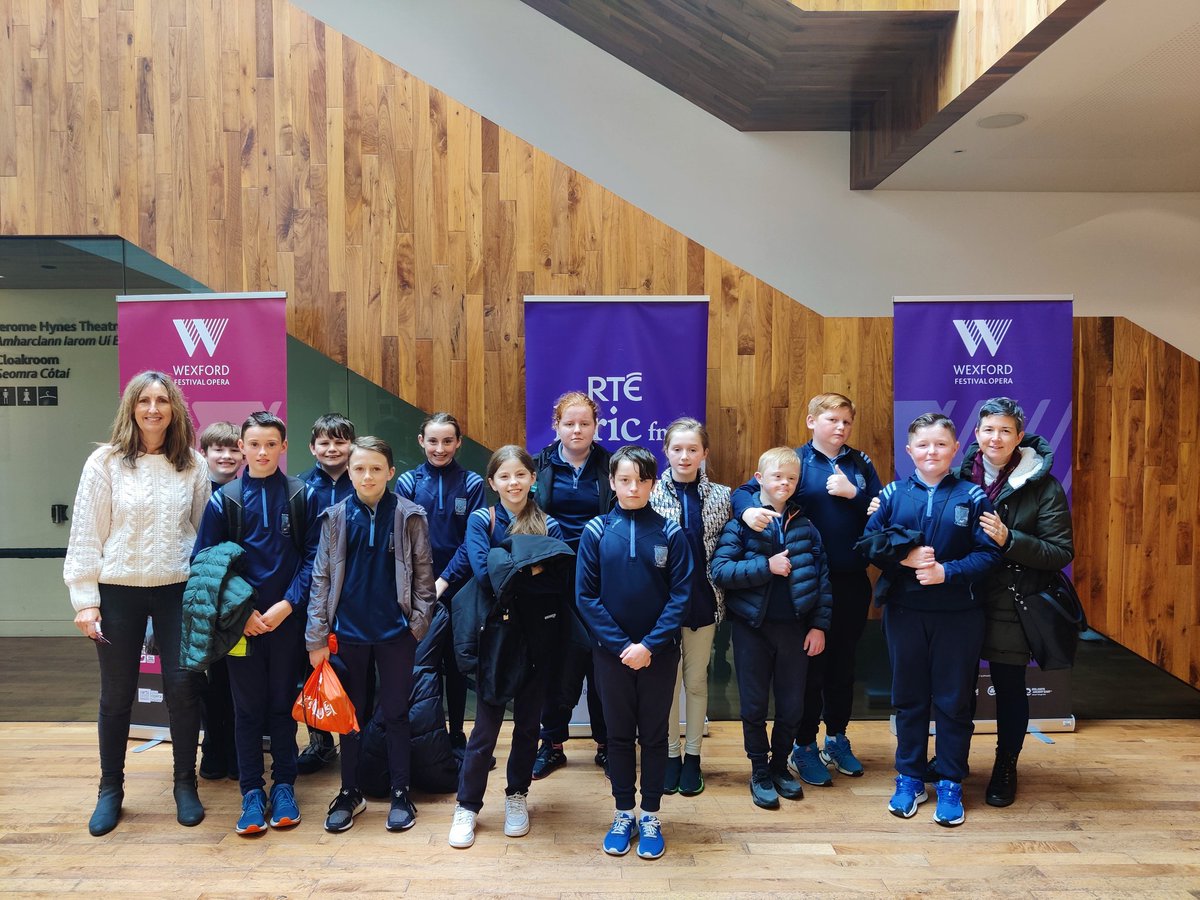 taghmonns's tweet photo. How lucky were 6 th Class to get to go to our magnificent National Opera House to experience their first opera. An unforgettable and wonderful experience!! https://t.co/QfLi7Bu6eC