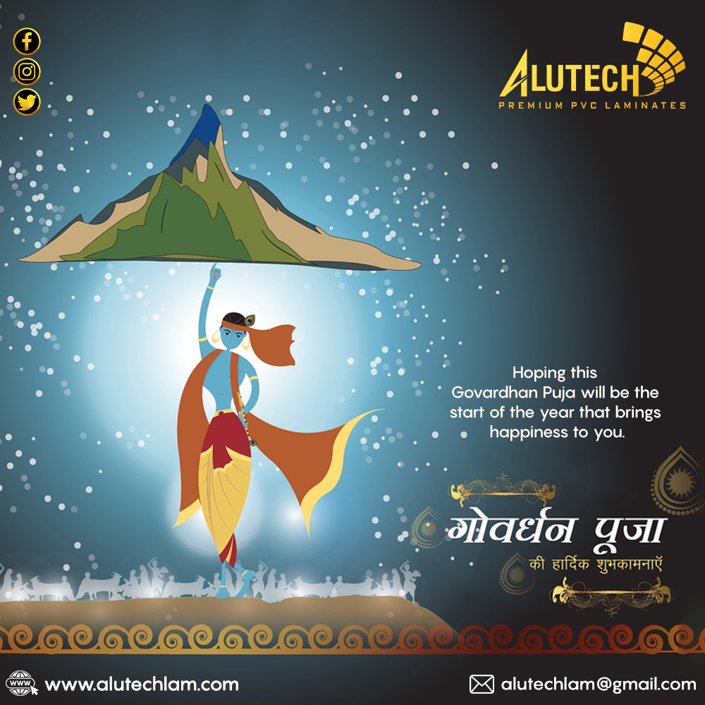HAPPY Govardhan Puja✨✨
"May Lord Krishna's blessings bring lots of good fortune"
*
**
***
FOR MORE INFO VISIT US AT : alutechlam.com OR DROP YOUR QUERY AT: alutechlam@gmail.com 
#alutech   #govardhan  #govardhanpuja #govardhanpooja #happygovardhanpuja