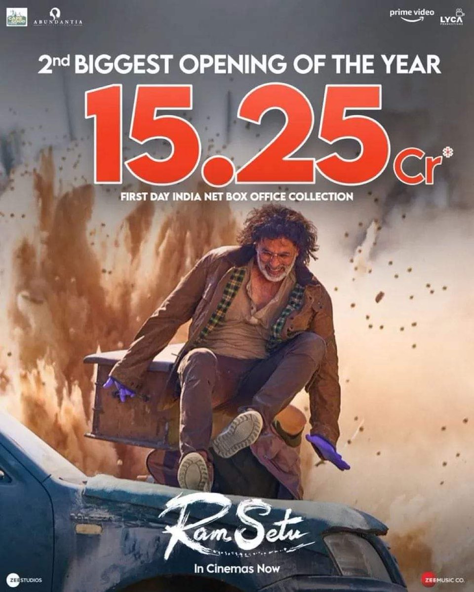 nabinkryadav99's tweet photo. #RamSetu becomes the second-highest opener Film in Bollywood after Brahmastra.
#RamSetu Opening 15.25 cr.
#ramsetu25thoct #RamSetuOnDiwali #AkshayKumar #ramsetuwalidiwali https://t.co/hq7e9DqDWE