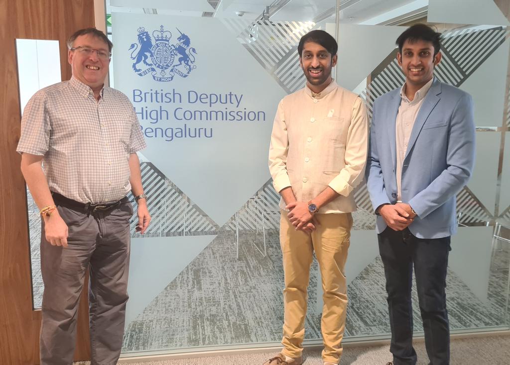 There is nothing more beautiful that brothers who are friends as adults.

Meet the co-founders of The Startupreneur with a 🇬🇧 Barbican based office - <a href="/aakarsh_startup/">Aakarsh Naidu</a> &amp; <a href="/iadhikarnaidu/">Adhikar Naidu</a> - both <a href="/LSEnews/">LSE</a> alumni &amp; here to invite me to the formers wedding with Akshaya.

#LivingBridge