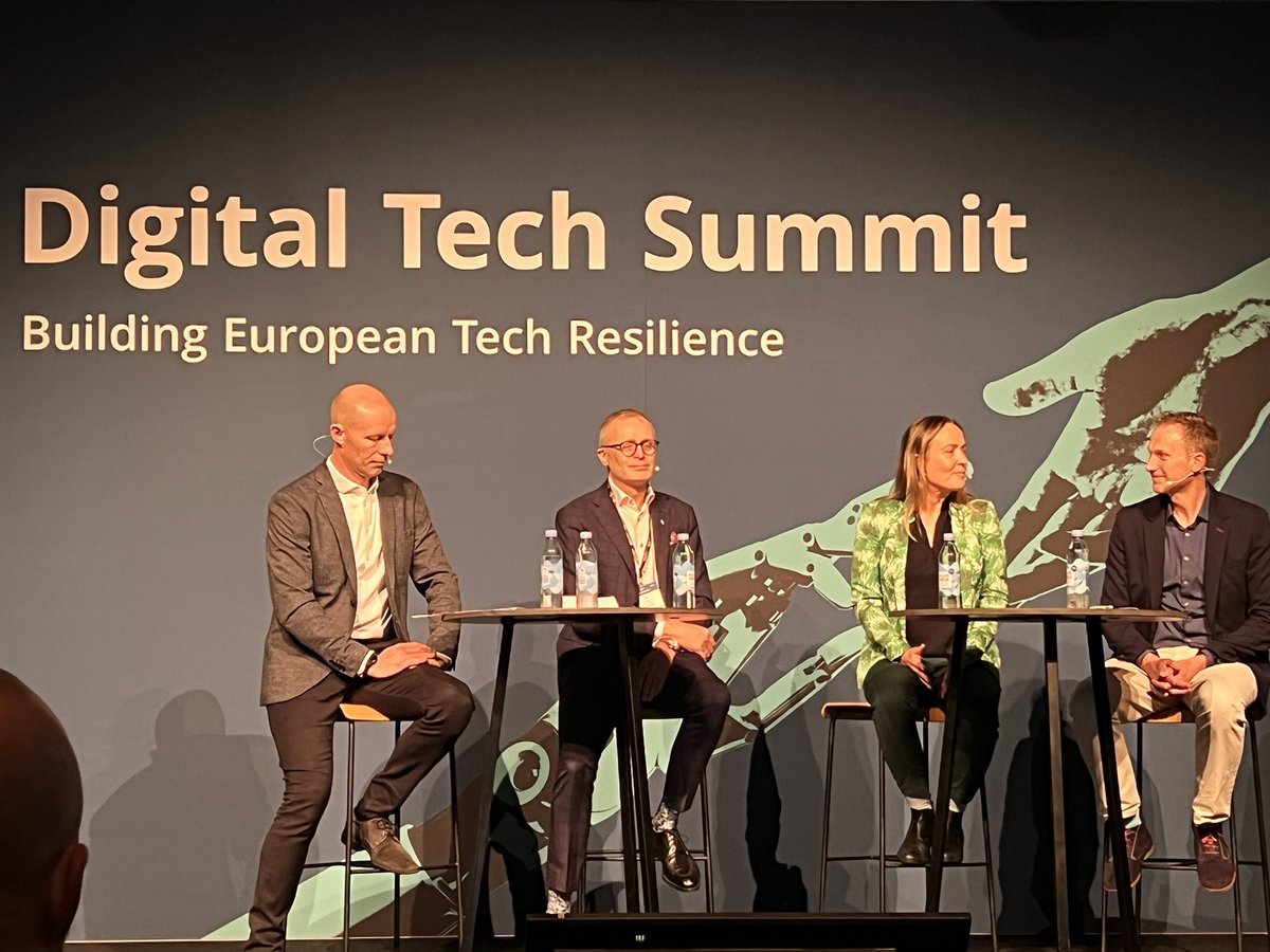 Digital Tech Summit day 2 - starting with “Going Green with Tech” with Scottish CivTech by Alexander Holt <a href="/DTU_Compute/">DTU Compute</a> #digitalDTU