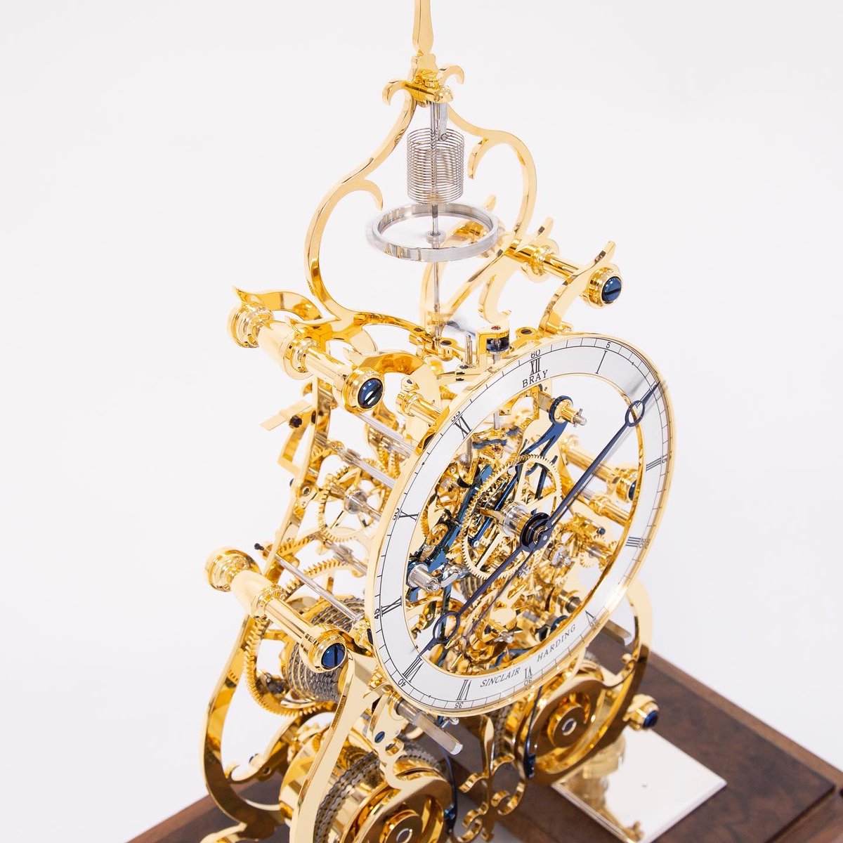 sinclair_uk's tweet photo. Close up of our Two Train Condliff Clock. Delicate hand blued steelwork really brings this time piece to life. The extra attention to this detail is really worth it. 🔥😍

#clockmakers #clockmakers #independentclockmakers 
@ahci_updates https://t.co/FKCwlg9Gg2
