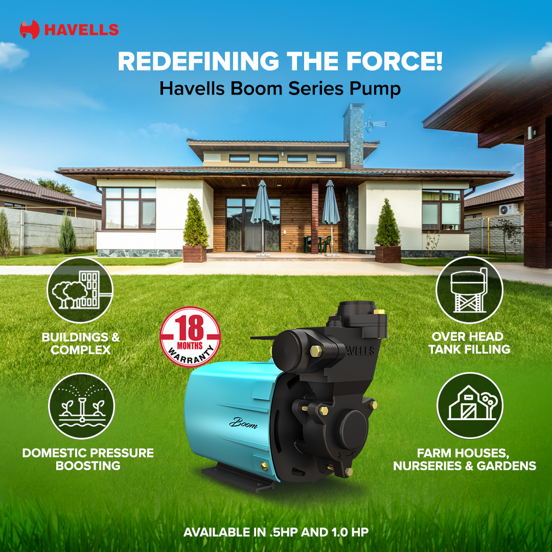 Havells on Twitter "Havells’ multipurpose Boom Flayer Pump is exactly what your garden needs