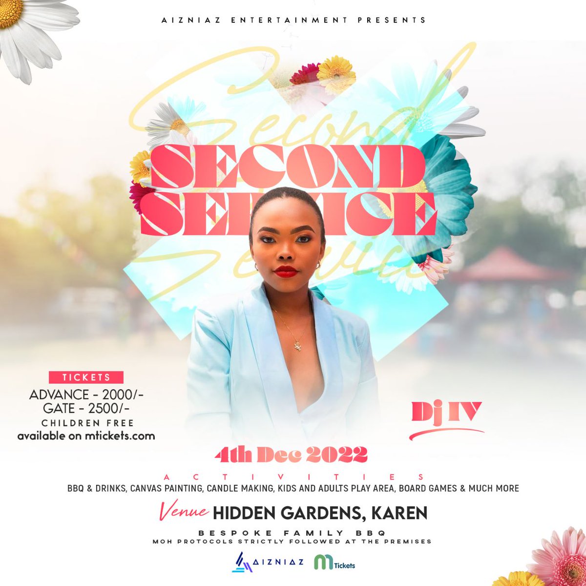 aizniaz_ent's tweet photo. We are ready for you! Buy your tickets today on https://t.co/6gtCwGCgNt 
The early bird catches the worm.

#AIZNIAZEntertainment #SecondServiceKE #KenyanMusic #KenyanCulture https://t.co/8Y8wUUiJdI
