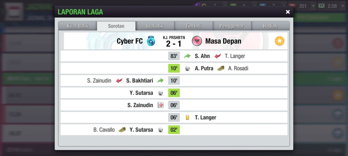 Match day 4 @Liga2TEI 
<a href="/CyberFC14/">Cyber FC</a> 2-1 @masadepan_fc 

#TopEleven