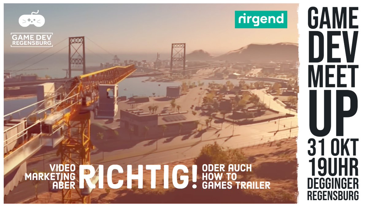 Guuten Morgen Gaming People!

Nächsten Montag ist es endlich wieder soweit, es ist GDR MeetUp Zeit!
Um 19:00, im Degginger und via Discord, erzählt uns @finn_regenhold ein paar Dinge zu Video Marketing.

Kommt vorbei, schaut rein, shared/retweeted, habt Spaß!
#IndieGameDev #GDR
