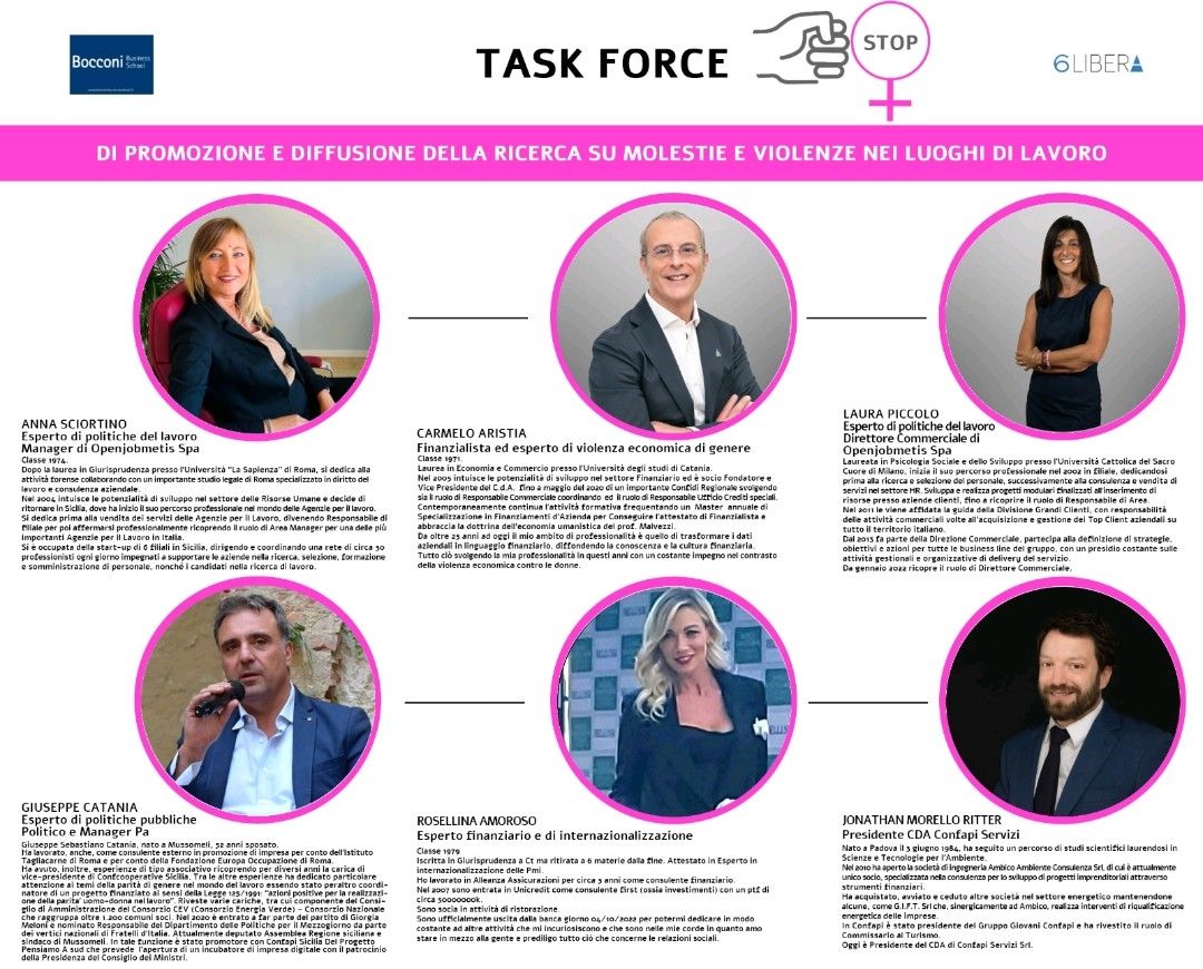 Openjobmetis's tweet photo. Un grande in bocca al lupo e complimenti alle nostre @laurapiccolo76 e @annasciortino5 che da oggi entrano a far parte del nuovo progetto di ricerca promosso da Bocconi Business School e l’Associazione @6libera6come6 per la tutela dei diritti inviolabili sul posto di #lavoro. https://t.co/IanapNrKBc