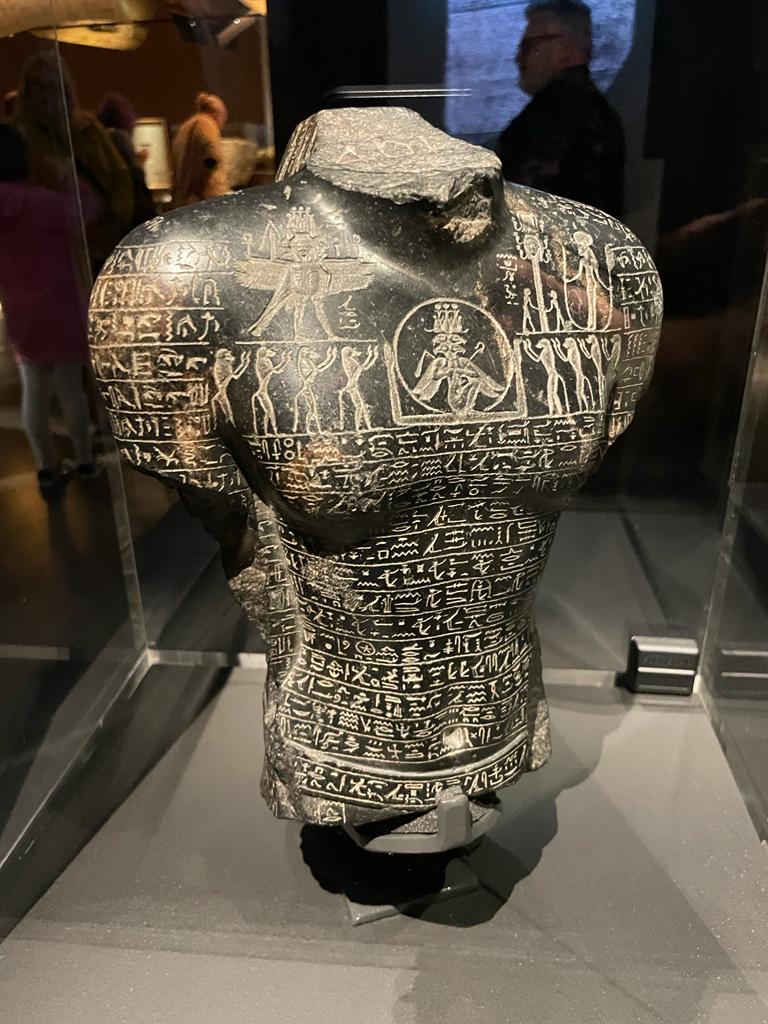 At the Hieroglyphs exhibition at the British Museum - this is just mental.