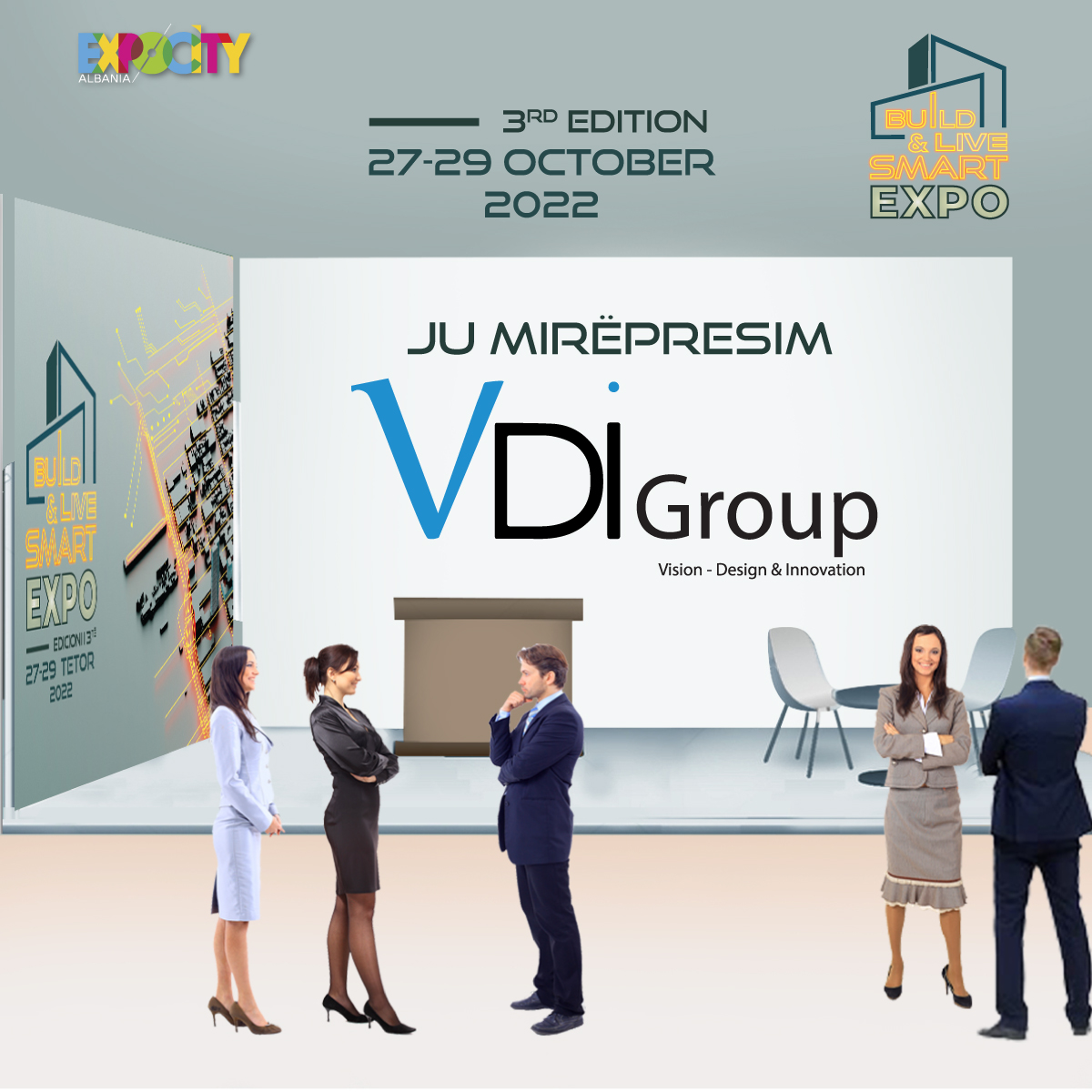 ExpocityAlbania's tweet photo. Ju prezantojmë me disa nga ekspozuesit në 🏙️BUILD &amp; LIVE SMART EXPO 2022!
Ju mirëpresim në datat 27-28-29 Tetor në ExpoCity Albania.
.
.
.
.
.
#smartcity #greencity #smart #innovation #city #construction #architecture #design #building #interiordesign #renovation #engineering https://t.co/yiuRpSE8eA