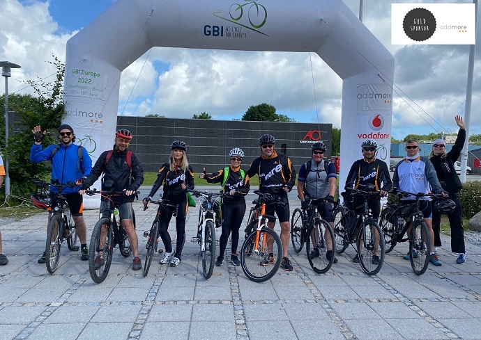 AddmoreGmbh's tweet photo. "We cycle for charity" - soziales Engagement liegt uns sehr am Herzen! Und so stiegen wir auch in diesem Sommer wieder auf die Räder und fuhren als Goldsponsor der GBI Europe für einen guten Zweck von Kopenhagen nach Berlin...
#addmore #goldsponsor #GBI2022 #füreinengutenzweck https://t.co/XYC5iuFGpw