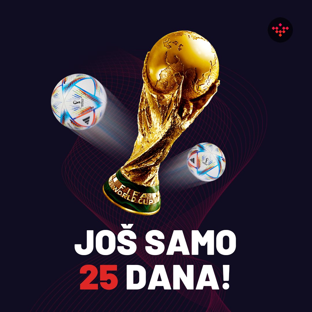 We are only 25 days away from the start of the World Cup in Qatar! 🏆🇶🇦 Have you already planned where you will watch the matches? 🤔 . #vatreni #croatia #qatar #wc2022 #football #soccer #budiponosan