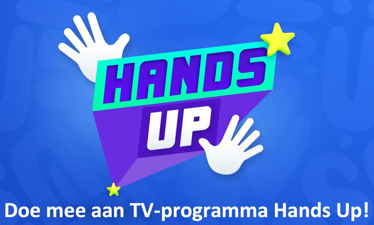 Zes bekende Nederlanders gaan opnieuw de strijd aan in gebarentaal. En jij kunt hun teamgenoot zijn!
KRO/NCRV zoekt: Dove jongeren, van 13 t/m 15 jaar. Goed in NGT die met een BN’er opdrachten willen doen op TV en online. Mail redacteuren Floortje en Jade op handsup@kro-ncrv.nl.