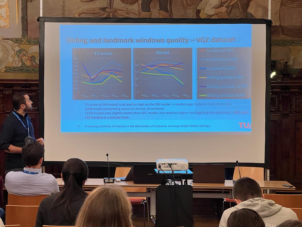 PAGroupTUe's tweet photo. @_Dr_MH presented his recent results on online customer journey optimization for @VGZ within the master project of Lisan Wolters with #Underlined https://t.co/vwf4apPZGl
