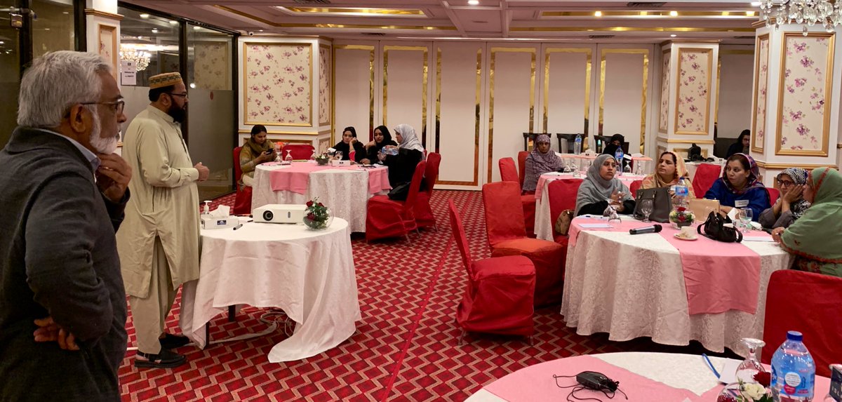 A goal to connect these humble women Entrepreneurs with market players achieved today. They’re meeting with stakeholders and managers of micro financial institutions to seek institutional support for their startups. <a href="/FNFPakistan/">FNFPakistan</a> <a href="/int_urb/">Institute of Urbanism</a> <a href="/KashfFoundation/">Kashf Foundation</a> <a href="/SmedaOfficial/">Small and Medium Enterprises Development Authority</a> <a href="/Akhuwat/">Akhuwat</a>