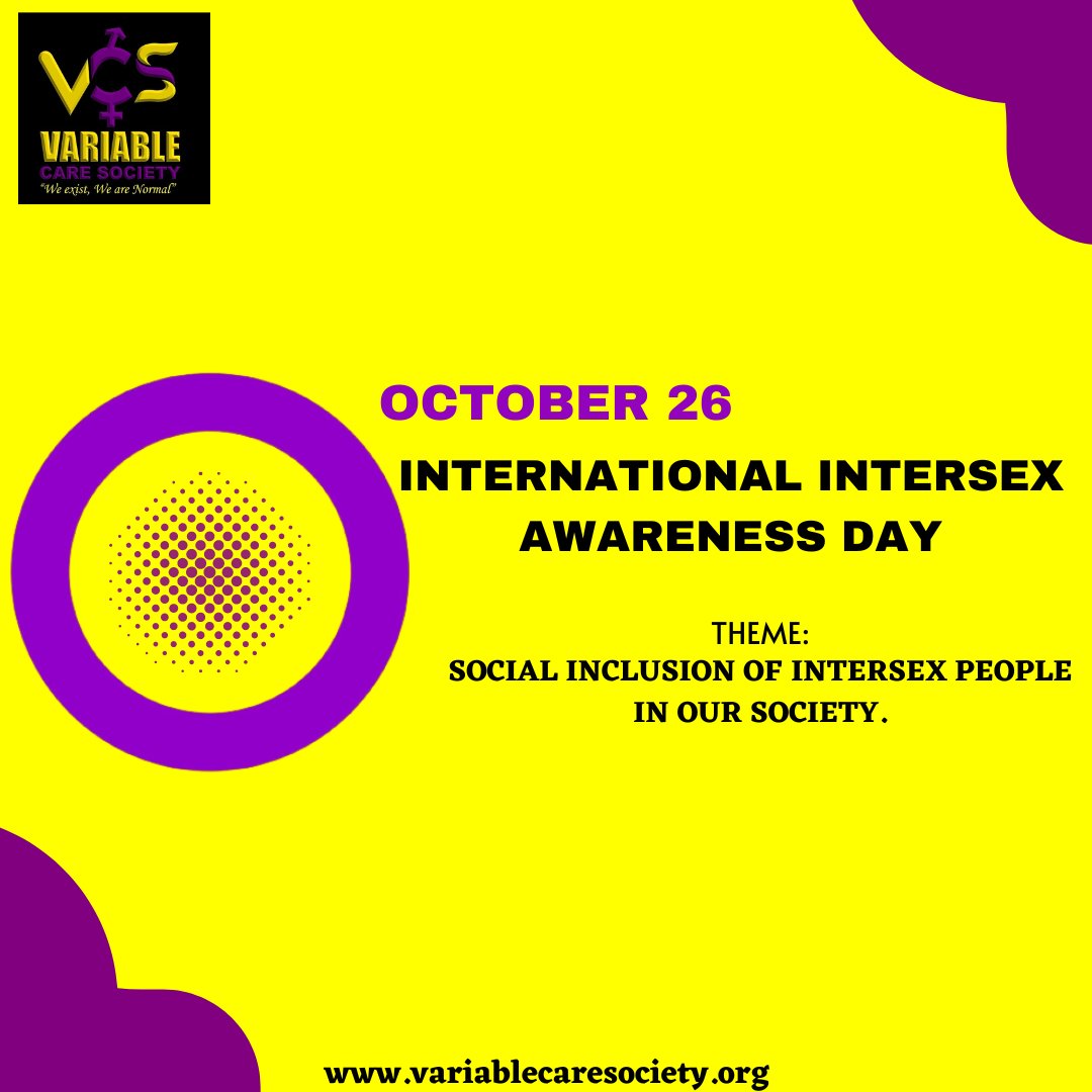 variablecare's tweet photo. Intersex people are extraordinary, strong, intelligent, persistent and resilient. We exist. We are normal, and we need to share and advocate for intersex rights and also change the world by making it much more friendly for intersex persons.
#iiad #intersex #weexist #wearenormal https://t.co/JOS3SopIaw