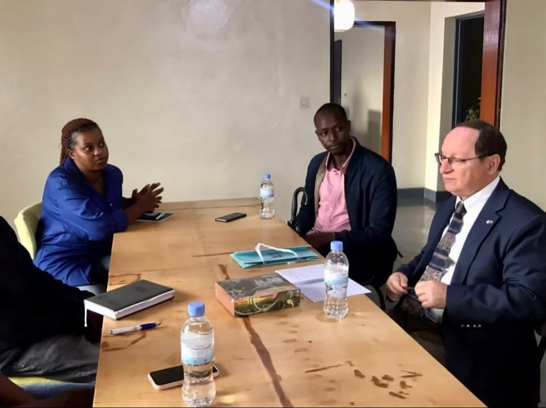 NdabagaImpact's tweet photo. We had an honor to be visited by the Ambassador of Israel in Rwanda H.E Dr Ron Adam.
We had an opportunity to share about our work with the Youth and learn possible partnerships and engagement with the embassy projects.
@IsraelinRwanda https://t.co/cYTF5n6JWL