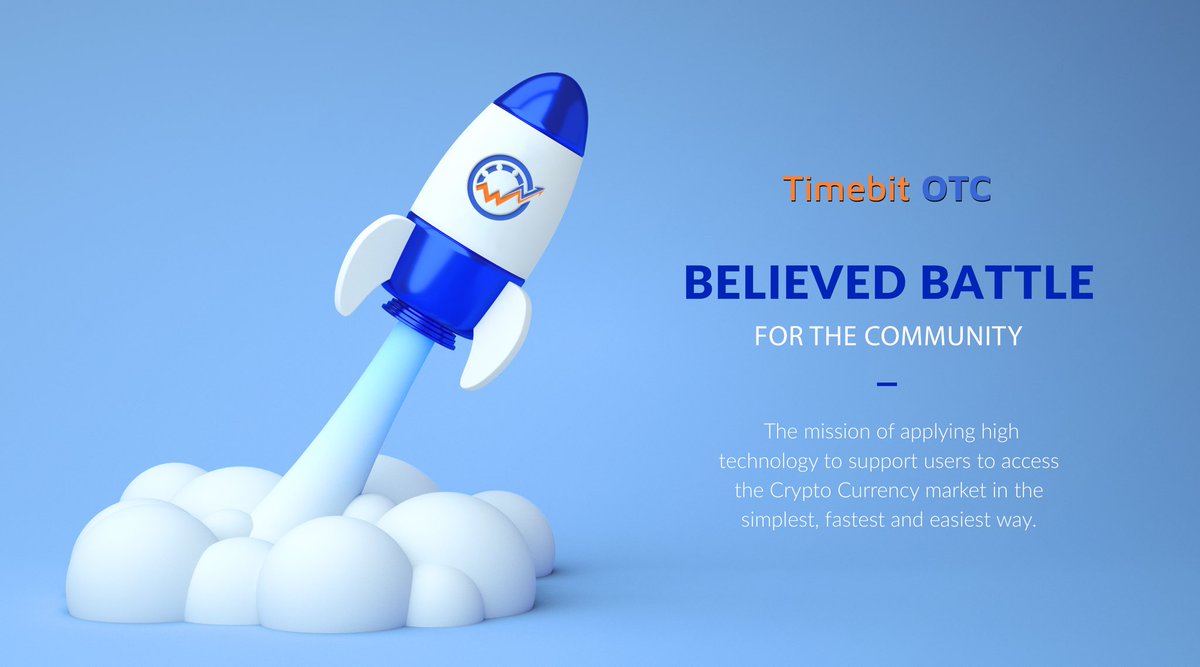 Timebit_OTC's tweet photo. 🔥TIMEBIT OTC - BELIEVED BATTLE FOR THE COMMUNITY
Timebit OTC appeared, with the mission of applying high technology to support users to access the Crypto Currency market in the simplest, fastest and easiest way.
#otc #timepay https://t.co/BhHoJM5cvQ