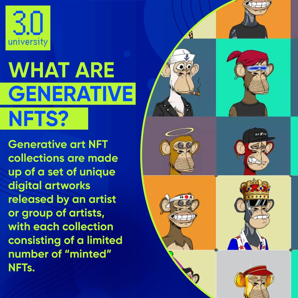 real3uni's tweet photo. What are ๐๐ฒ๐ป๐ฒ๐ฟ๐ฎ๐๐ถ๐๐ฒ ๐ก๐๐ง๐?
.
.
Learn everything you need to know about Blockchain Technology NFT's & Metaverse ๐
Enroll Today: https://t.co/vDSSECAAy7
.
.
๐ท๏ธ #3university #3verse #GenerativeNFTs #Generativenftartists #nftart #nftartist #nftcommunity #nftcollectors https://t.co/nGWAzBAgXX