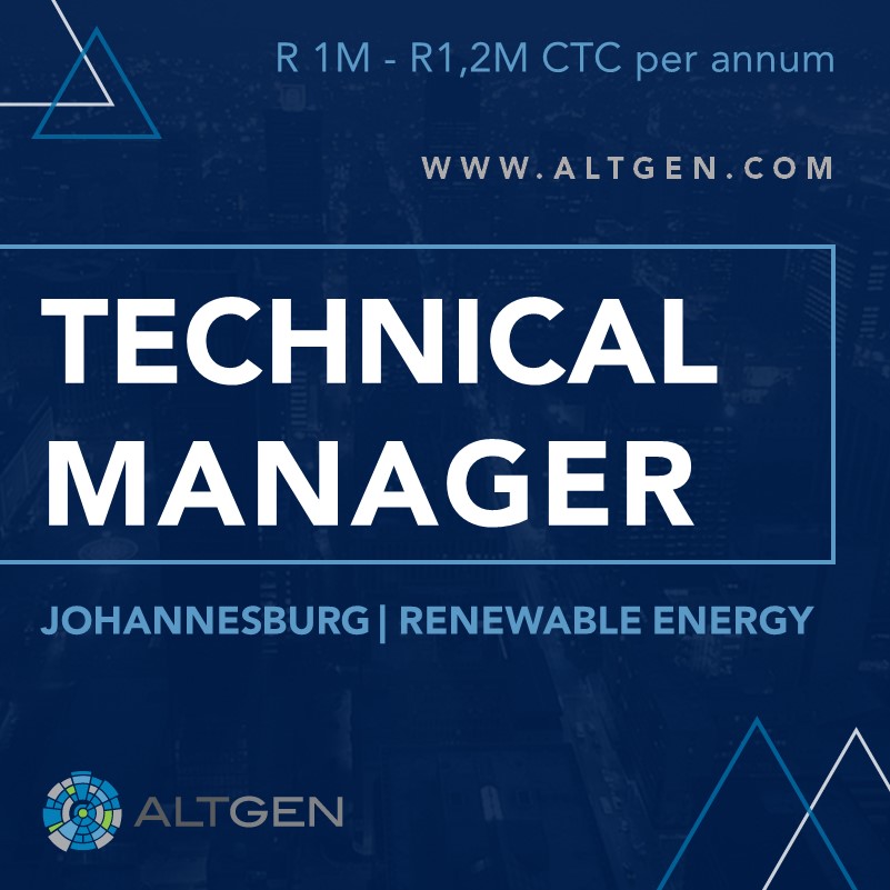 AltgenR's tweet image. #JOBALERT: 𝑻𝒆𝒄𝒉𝒏𝒊𝒄𝒂𝒍 𝑴𝒂𝒏𝒂𝒈𝒆𝒓 – 𝑹𝒆𝒏𝒆𝒘𝒂𝒃𝒍𝒆 𝑬𝒏𝒆𝒓𝒈𝒚 – 𝑱𝒐𝒉𝒂𝒏𝒏𝒆𝒔𝒃𝒖𝒓𝒈

Apply now &amp;gt;&amp;gt;&amp;gt; altgen.com/job/technical-…

#RenewableEnergy #Recruitment #GreenEnergy #CleanTech #CareerGrowth #CareerGoals #Sustainability #ClimateChange #NetZero #GCC #GCCJobs