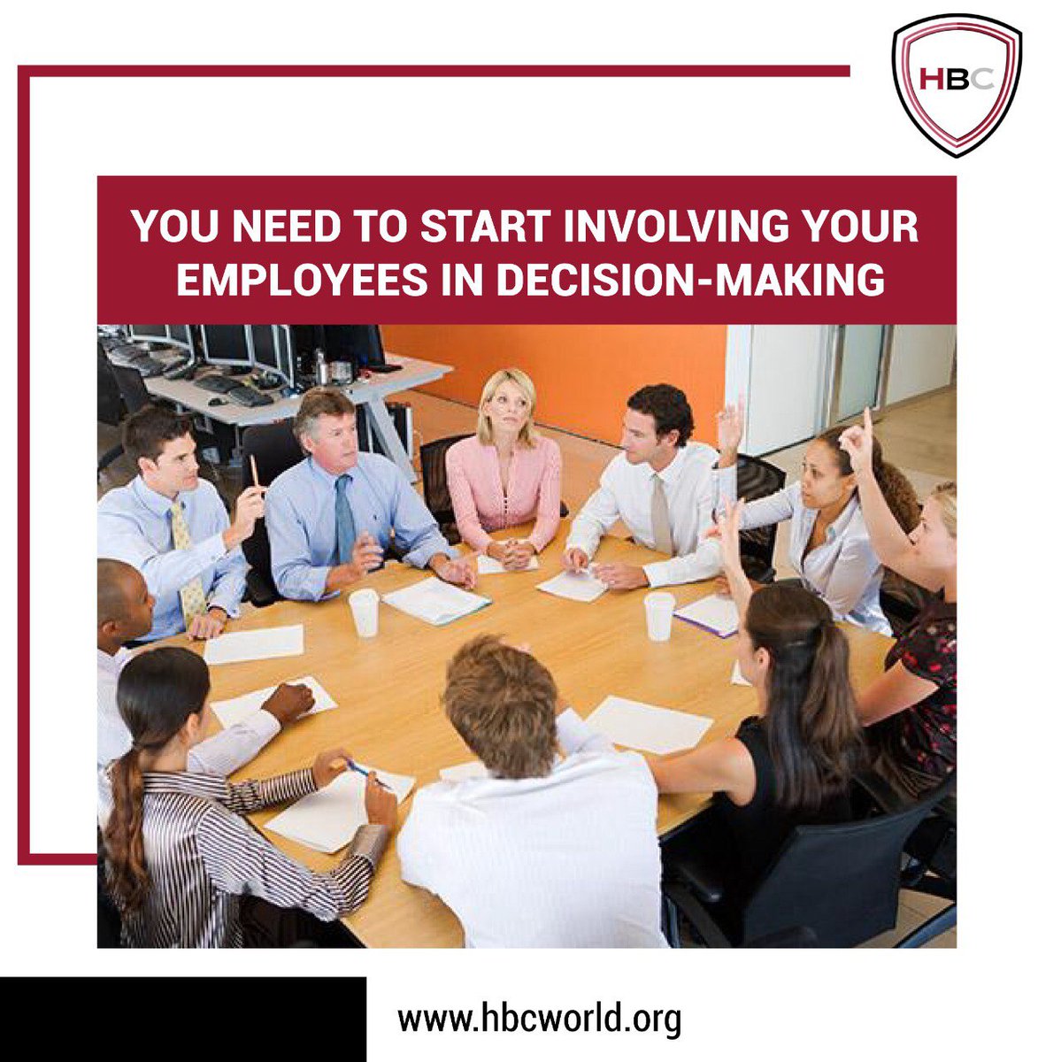 Hbc_awards's tweet photo. One of the biggest flaws leaders can have is not trusting their employees and not involving them in their decision-making process. https://t.co/0n6x3B9rVY
